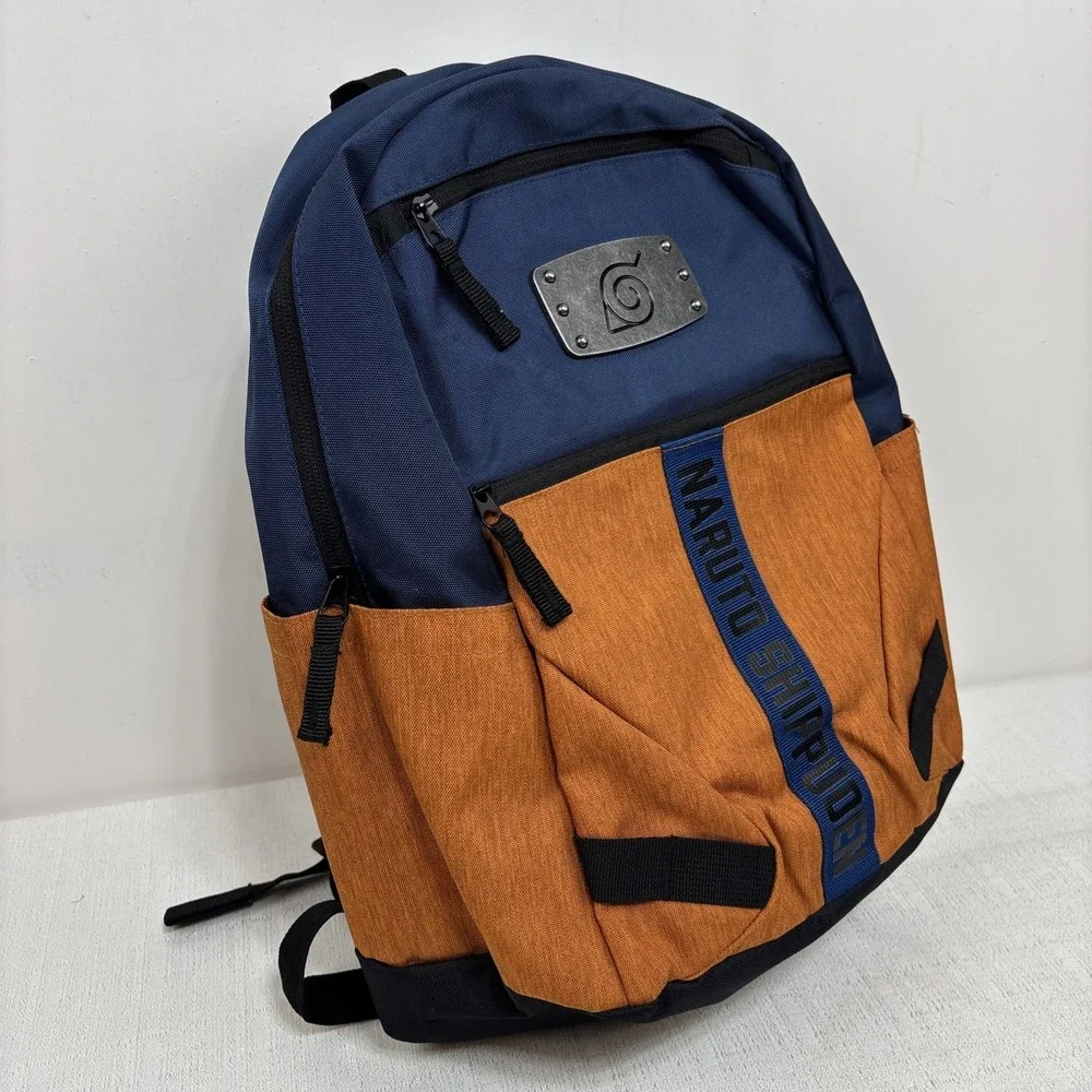 Bioworld‎ Naruto Shippuden Collection Backpack Blue And Orange Bookbag